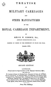 Treatise on Military Carriages and Other Manufactures of the Royal Carriage Department
